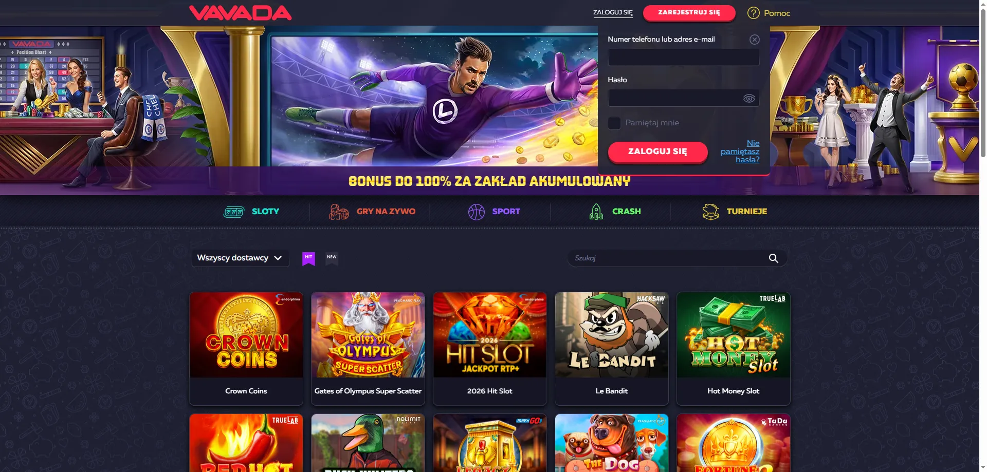 vavada casino logowanie